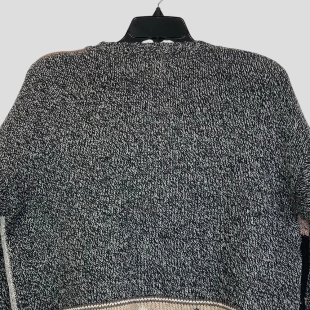 Vintage Eddie Bauer Patchwork Cable Crochet Knit Sweater Cozy Nordic Design Sz.L - Picture 10 of 12